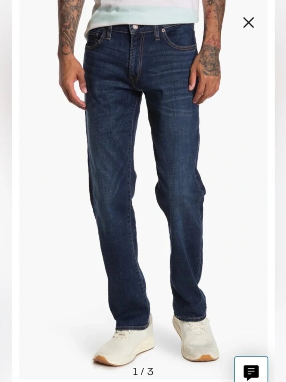 LIKE NEW: Lucky Brand 221 Straight Jeans: Men's 36x34